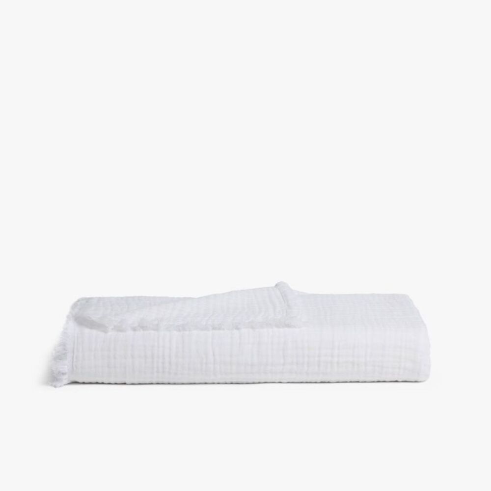Cotton Napping Throw White - Parachute